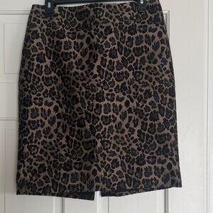 Ann Taylor Leopard Print Women's Skirt